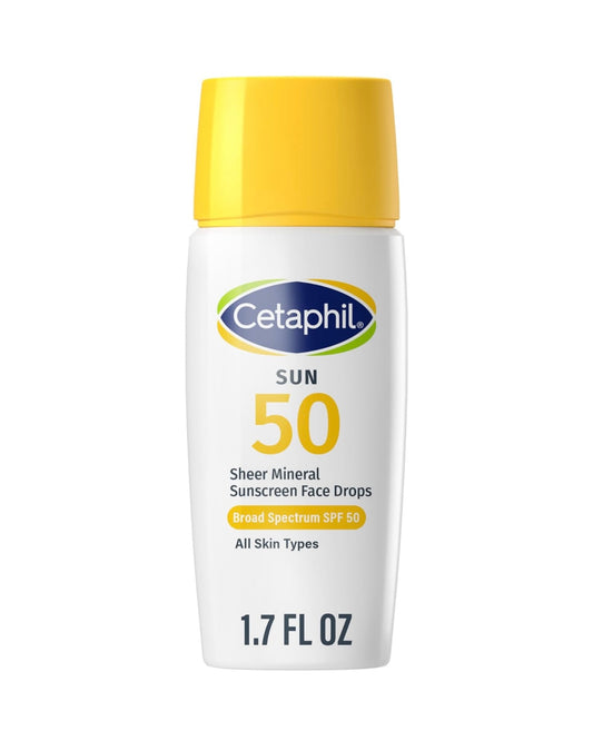 CETAPHIL Protector solar líquido facial mineral transparente SPF 50